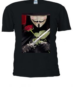 V For Vendetta Anonymous Mask Guy T-shirt