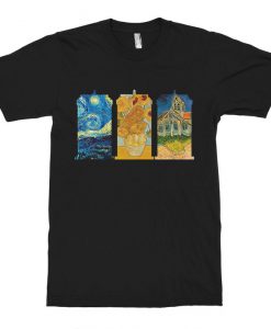 Van Gogh and Doctor Who Mashup T-Shirt