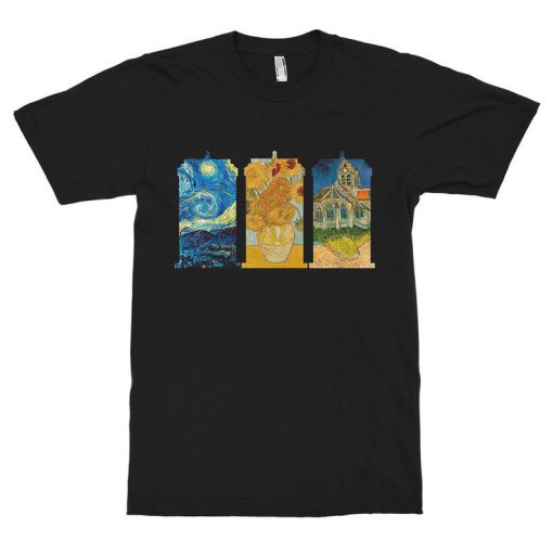 Van Gogh and Doctor Who Mashup T-Shirt