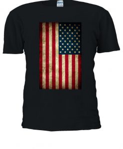 Vintage Retro USA Flag America T-shirt