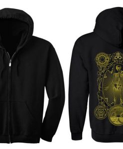 ALCHEMIST Hoodie Men's and Women's Geometric Alchemy Black Twoside