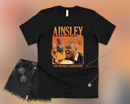 Ainsley Harriott Homage T-shirt Top Shirt Tee Funny Vintage Retro 90's Icon Men's Women'