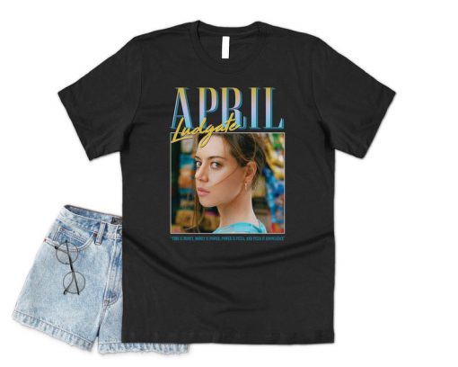 April Ludgate Homage T-shirt Top Shirt Tee Funny Parks And Recreation TV Show 90's 80's Rec