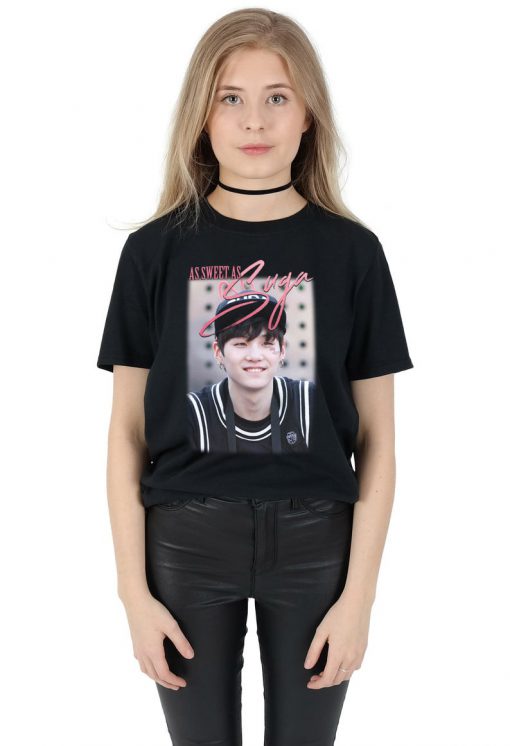 As Sweet As As Suga T-shirt Top Shirt Tee Fashion Kpop Fangirl