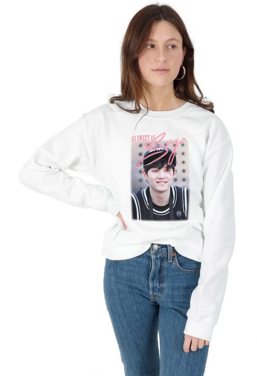 As Sweet As Suga Sweatshirt Sweater Jumper Top Kpop Fangirl