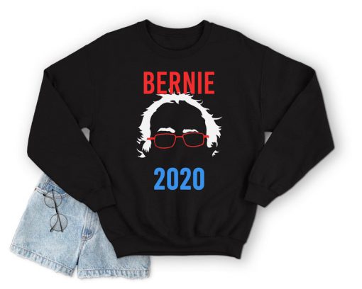 Bernie Outline Sanders 2020 Jumper Sweater Funny USA Election Campaign Vote For Bernie