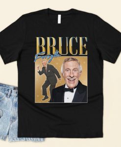 Bruce Forsyth Homage T-shirt Top Shirt Tee UK TV Game Show Presenter Icon Party Summer Retro 90'