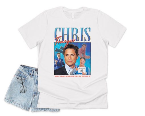 Chris Traeger Homage T-shirt Top Shirt Tee Funny Parks And Recreation TV Show 90's 80's Rec