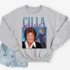 Cilla Black Homage Sweatshirt Jumper Funny UK TV Game Show Presenter Icon Brexit Retro 90's Party Vintage Men's Women's