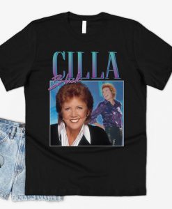 Cilla Black Homage T-shirt Top Shirt Tee UK TV Game Show Presenter Icon Summer Retro 90's