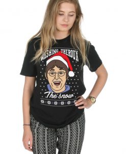 Dashing Theroux The Snow Christmas T-shirt Top Shirt Tee Fashion Xmas Louis