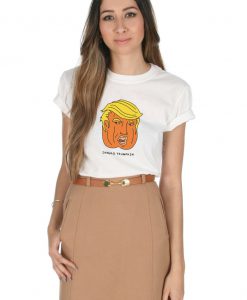 Donald Trumpkin Halloween T-shirt Top Shirt Tee Fashion Funny Trump Pumpkin USA