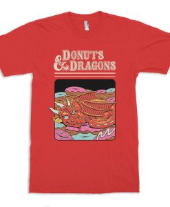 Donuts & Dragons Funny DnD T-Shirt