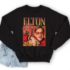 Elton John Sweatshirt Jumper Funny Music Musical Icon Legend Retro 80's 90's Sir Gift