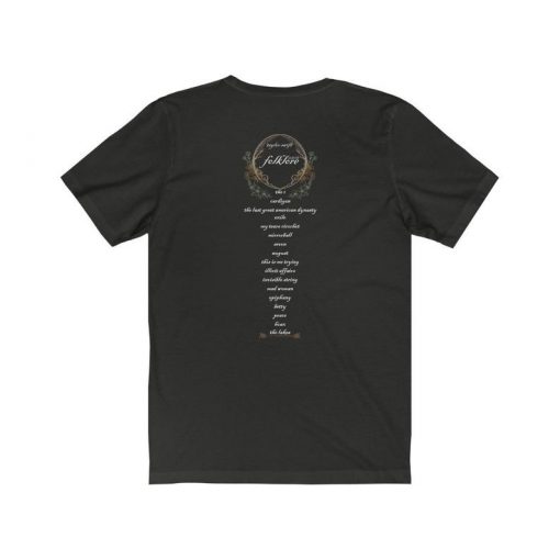 Folklore Tracklist TShirt Back