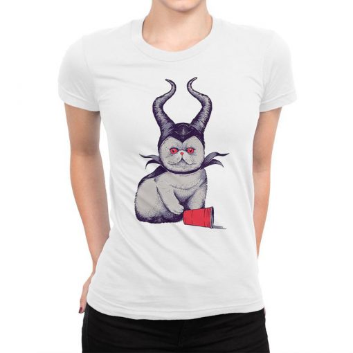 Funny Cat In Maleficent Costume T-Shirt