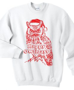 Happy Owlidays Christmas Sweatshirt