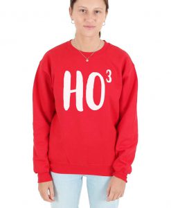 Ho3 Ho 3 Christmas Sweatshirt Sweater Jumper Top Xmas Funny Ho Santa Claus