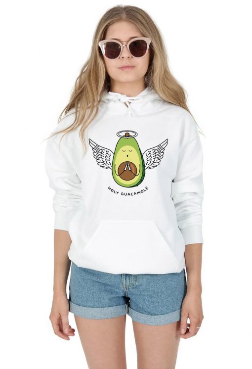 Holy Guacamole Hoody Hoodie Top Fashion Funny Vegan Avocado Angel