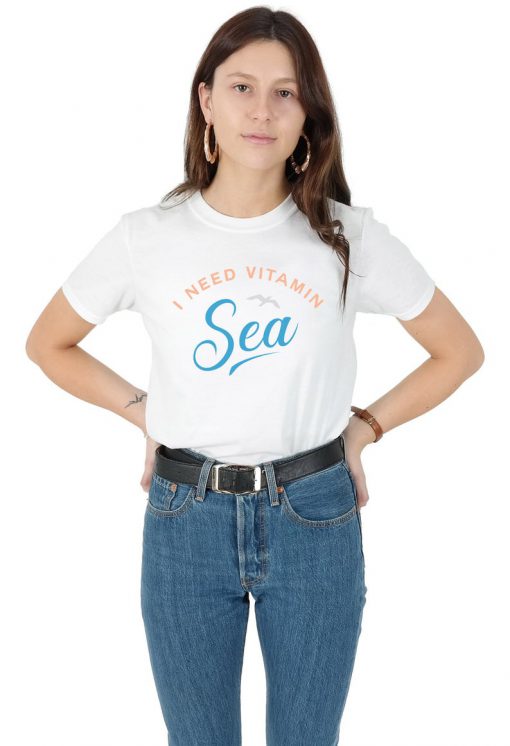 I Need Vitamin Sea T-shirt Top Shirt Tee Fashion Cute Holiday Beach Summer