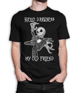 Jack Skellington Hello Darkness My Old Friend T-Shirt