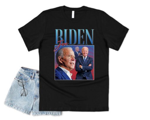 Joe Biden Homage T-shirt Top Shirt Tee USA American Election President Campaign Retro 90's Democratic