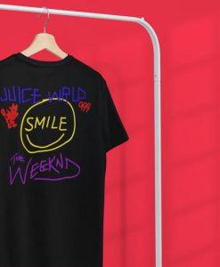 Juice WRLD and The Weeknd Smile Shirt back