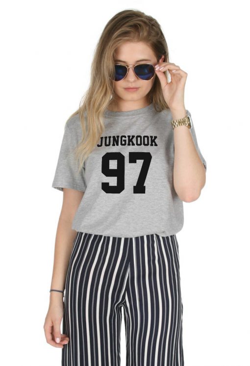 Jungkook 97 T-shirt Top Shirt Tee Fashion KPOP Band Fangirl Jungshook