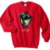 Lit AF Christmas Sweatshirt Sweater Jumper Top Xmas Festive Funny Ugly Lamp Candle It's Lit Xmas Tree