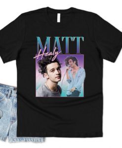 Matt Healy Homage T-shirt Top Shirt Tee Funny Matty 1975 Retro 90's 80's Party