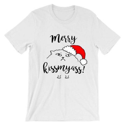 Merry Kissmyass Displeased Cat T-Shirt