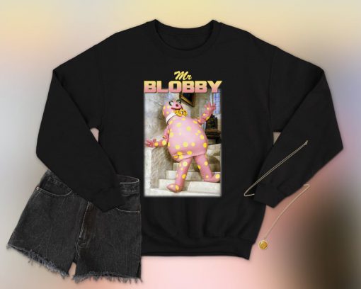 Mr Blobby Homage Sweatshirt Jumper Funny TV Show Retro 90's Vintage Men's Women's Noel