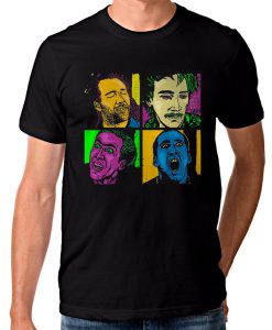 Nicolas Cage Faces Pop Art T-Shirt, Women's and Men's Sizes