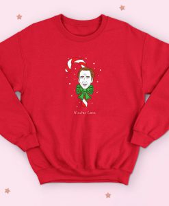 Nicolas Cane Christmas Sweater Jumper Funny Nicolas Cage Meme Internet Sensation 2019 Xmas St Nice Candy