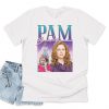 Pam Beesley Homage T-shirt Top Shirt Tee Funny The US Office TV Icon 90's 80's Michael Scott