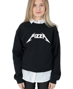 Pizza Rock Sweatshirt Sweater Jumper Top Fashion Tumblr Grunge Death Metal Punk Band