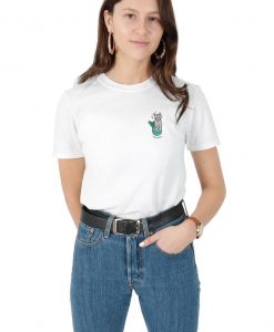 Purrmaid Pocket T-shirt Top Shirt Tee Fashion Funny Cat Mermaid Kawaii