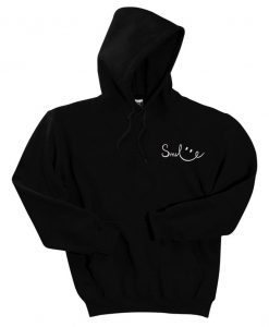 Smile Embroidery Hoodie