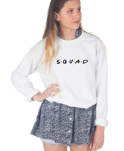 Squad Sweatshirt Sweater Jumper Top Fashion Blogger Tumblr Grunge Retro Friends 90's