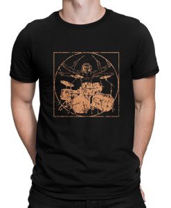 Vitruvian Drummer Man T-Shirt