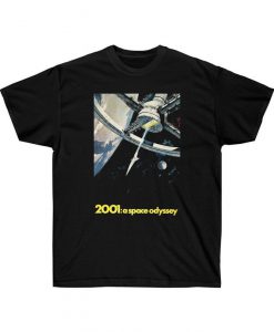 2001 A Space Odyssey (1968) Movie Poster Tee, 60s Sci-Fi Movie, Adult Mens & Womens Retro T-Shirt