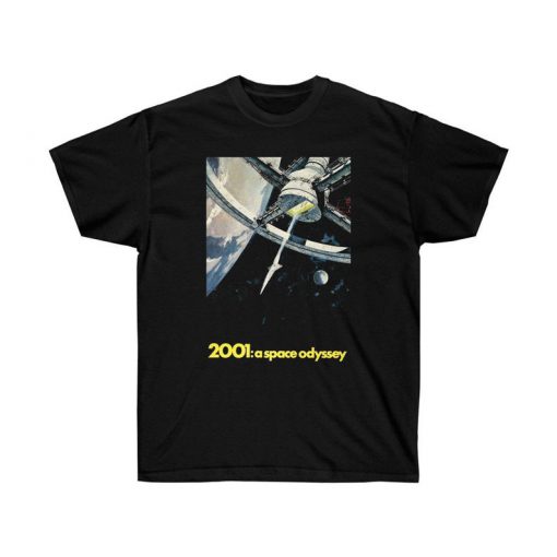 2001 A Space Odyssey (1968) Movie Poster Tee, 60s Sci-Fi Movie, Adult Mens & Womens Retro T-Shirt