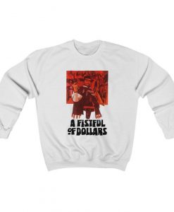 A Fistful Of Dollars Retro Poster Sweatshirt, 60s Wild West Movie, Mens Womens Jumper