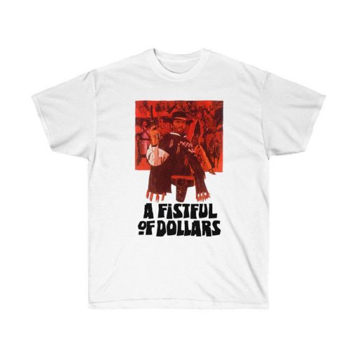 A Fistful Of Dollars Retro T-Shirt, 60s Wild West Movie Poster, Mens Womens Tee