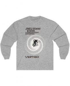 Alfred Hitchcock's Vertigo (1958) Sweatshirt, Mystery Thriller Movie, Adult Mens Womens