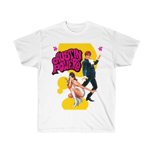 Austin Powers Tee, Mike Myers Film, Womens Mens Retro T-Shirt