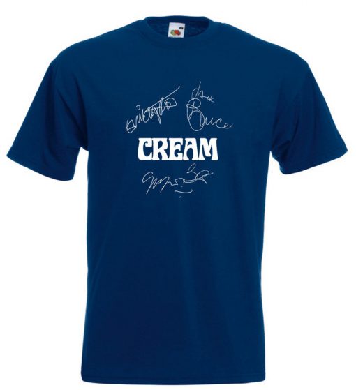 Cream Clapton Autograph T Shirt Eric Clapton Jack Bruce Ginger Baker