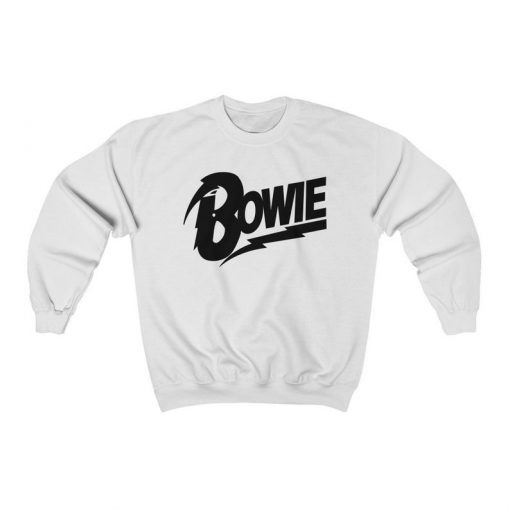 David Bowie Black Logo Unisex Sweatshirt, David Bowie Jumper