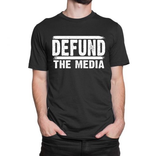 Defund The Media - Unisex Tee, Pro Trump Political T-Shirt, T-Shirt, 6 Feet Away Shirts, Funny Shirt, Pandemic Shirt, Virus 2020