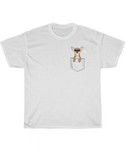 Funny Chihuahua T-Shirt, Cute Animal Pocket Tee